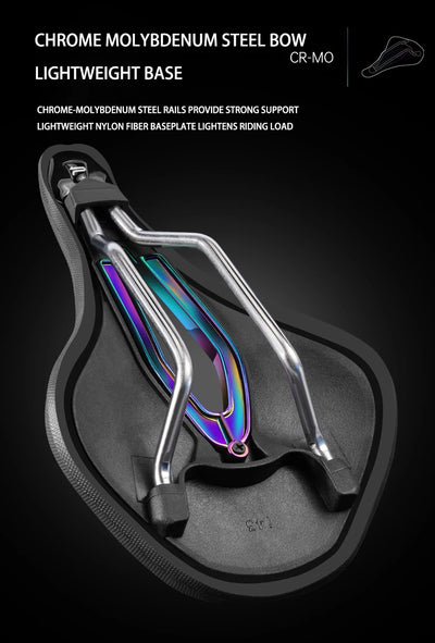 MTB Road Bike Accessories Parts Bicycle Seat Seat Bench Honeycomb 3D Breathable Lightweight Strong Durable Wear-resistant Saddle
