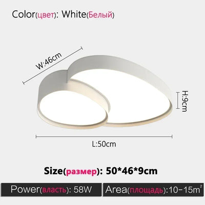 Modern LED Ceiling Lamp Simple Luxury Lighting for Living Room Bedroom Kitchen Cabinets Balcony Home Decor