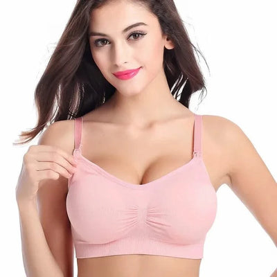 Maternity Nursing Bras Detachable Breathable Breastfeeding Pregnant Women Seamless Underwear Breast Feeding Plus Size Bralette