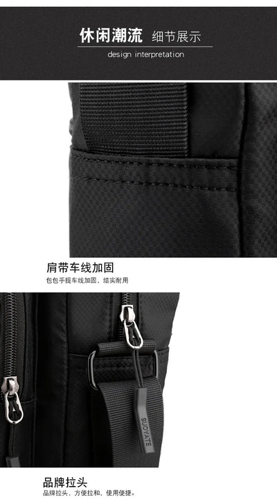 Men's High Capacity Hand Bags New Trendy Cool Men's Shoulder Bags Nylon Messenger Bags Travel Handbag Crossbody Bag Sling Bag