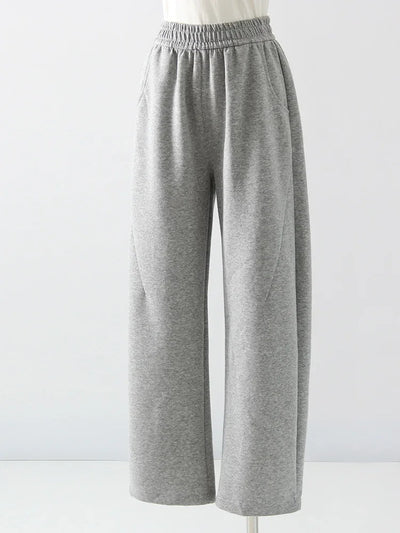 Women Straight Sweatpants Baggy Loose Dark Grey Long Pants Female Casual Sports Trousers High Waist Sweatpants For Women Joggers