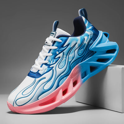 New women's running shoes, mesh breathable running shoes, casual sports shoes, soft soled blade shock-absorbing shoes