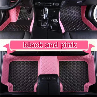 Car Floor Mats For Citroen DS5 DS 5 2011~2018 Durable Anti Dirty Pad Rugs Luxury Leather Mat Carpets Car Accessories
