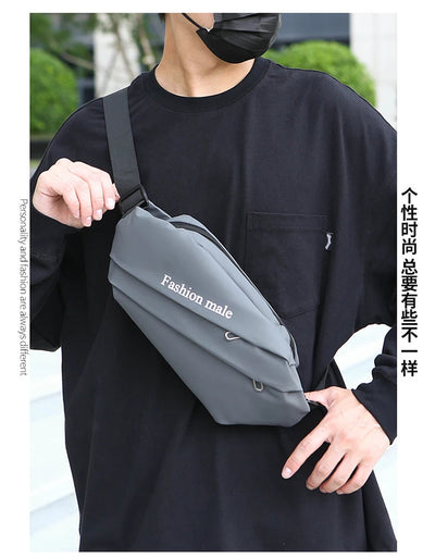 Men’s Fashion Crossbody Casual Bags Unisex Fashion Shoulder Bag Adjustable Strap Durable Daily Use Sling Bag