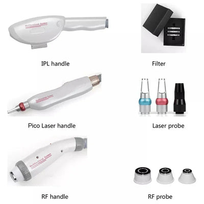 IPL OPT Laser Hair Removel Machine for Women 3 IN 1 ND YAG Q Switch Tattoo Removal Professional RF Face Lift Skin Tight Device