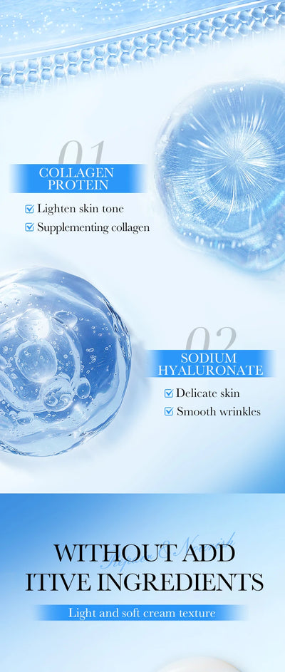 Collagen Face cream Moisturizing Anti-wrinkle nourishing Fade fine lines Smooth firm the skin Facial skin care