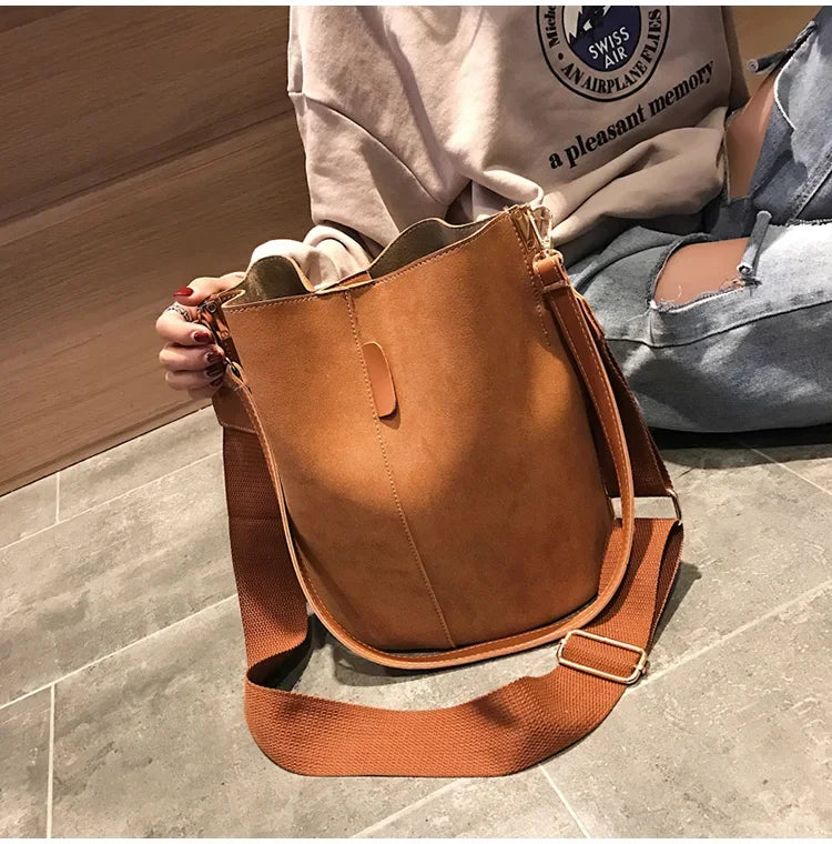 Designer Handbags Ladies Bucket Bag PU Leather Shoulder Large Capacity Crossbody Bags for Women High Quality New Tote Bag