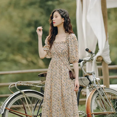 Dresses For Women 2024 Floral Woman Dress Open Back Backless Clothes Beach Flower Tight Bodycon Midi New In Offer Stylish