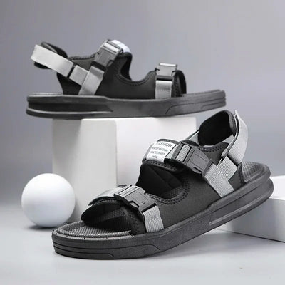 Men Sandals 2024 Trending Men's Luxury Sandals Man Summer 2024 Shiatsu Slippers Flat Sandal Beach Shoes Platform Sandals. Mens