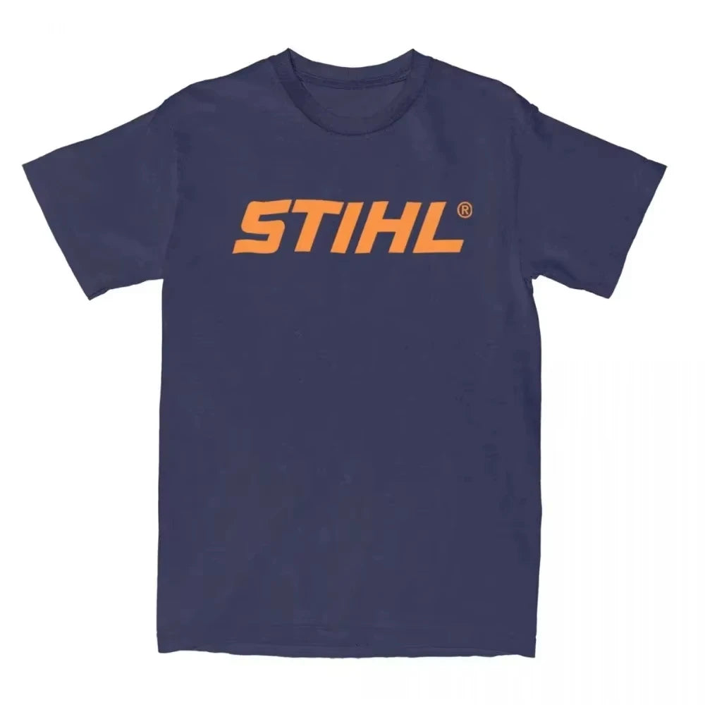 2025 Men Electric Tool Men T-Shirts Stihls Logo Cotton Tees Summer Funny Short-Sleeve Women T Shirt O Neck Leisure Casual Tshirt