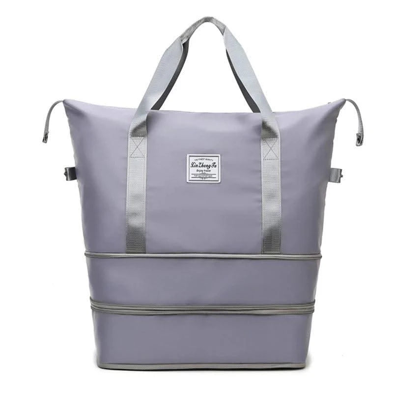 Travel Bag Women Shoulder Bag Quality Casual Handbag Double Zipper Expansion