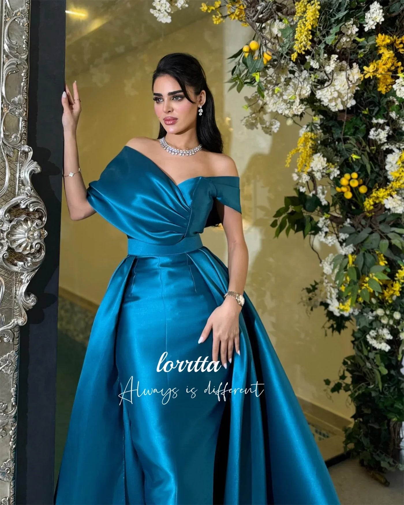 Lorrtta Grace Womens Dresses for Special Occasions Evening Dress Satin Fishtail Cut Luxury Dresses Women 2025 Robe Customized