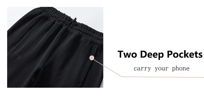 Women's Wide Leg Yoga Ninth Pants High Waisted Joggers Casual Sweatpants Pockets Sports Clothes Pilates Tracksuit Baggy Pants