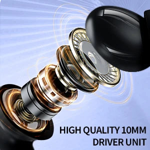 Wireless Earbuds, Touch Screen Bluetooth 5.4 Ear Buds, ACN/ENC Noise Cancelling Earphones, IPX45, In-Ear HiFi Sound Stereo