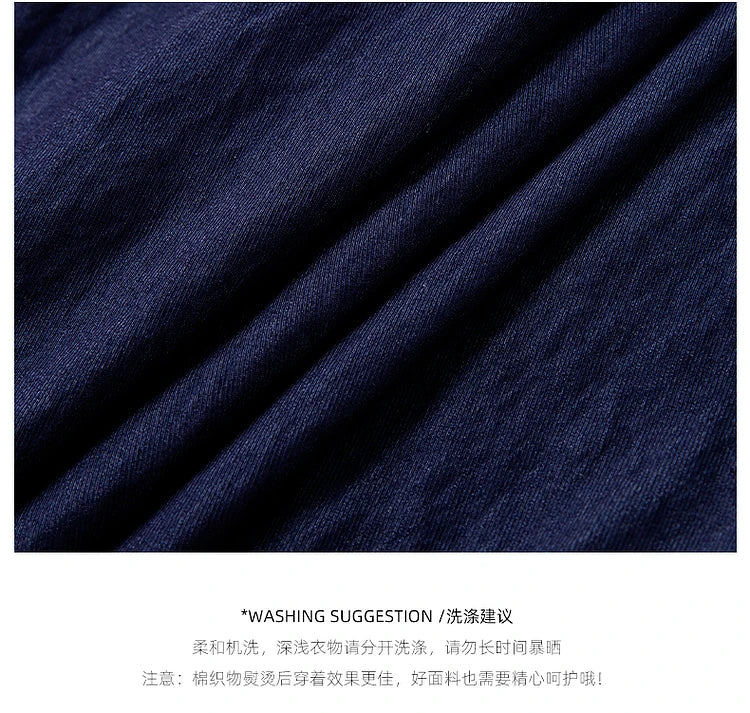 VIMLY Navy Blue Denim Suit Women's 2025 Autumn Outfits Vintage Lace Polo Collar Shirt Wide Legs Pants Ladies 2 Piece Sets A2526