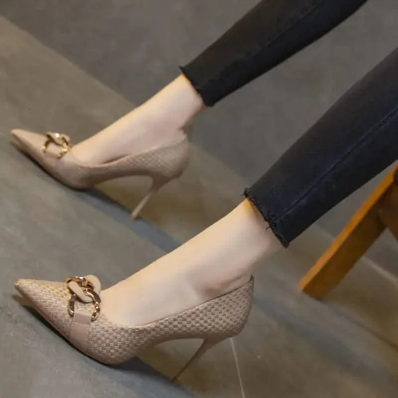 Non Slip Casual Ladies High Heeled Pump Shoes | Elegant Hot Trendy Women's Shoes