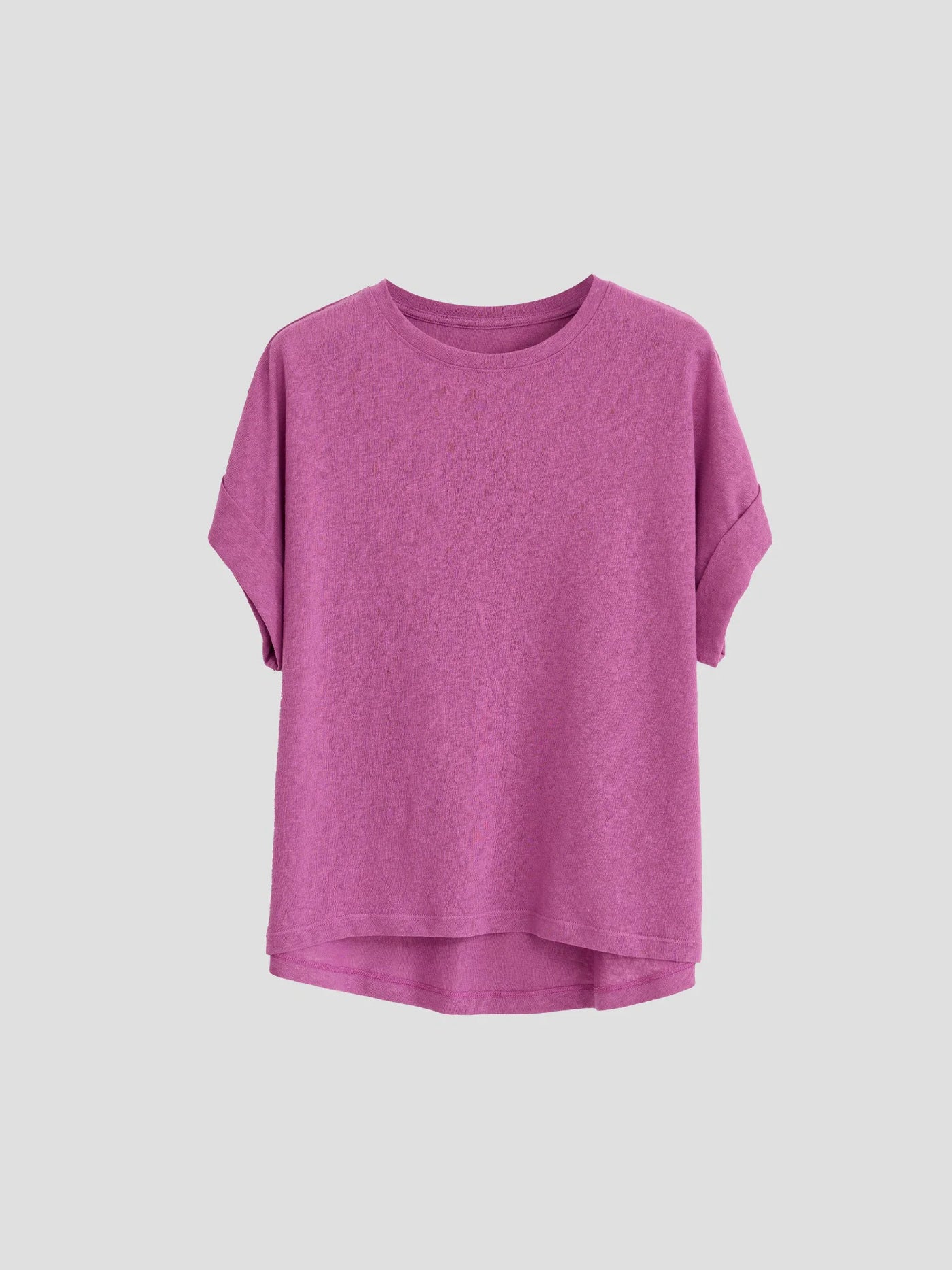 Women T Shirt Short Sleeve Cotton Linen Tops Crew Neck Oversize Dolman Plain Tees Spring Summer