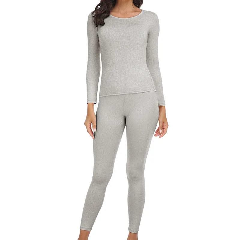 Thermal Underwear Women Autumn Winter Under Layer Clothes New Warm Pajamas Sets for Female 2 Pieces Long John Top Legging