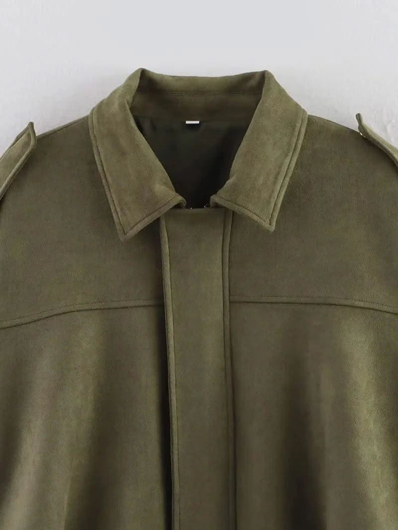 Women's Bomber Jackets Coats Loose Coats Vintage Female Outerwear Chic Tops