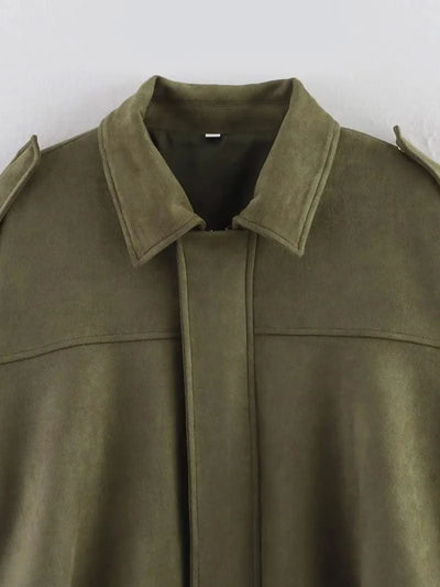 Women's Bomber Jackets Coats Loose Coats Vintage Female Outerwear Chic Tops