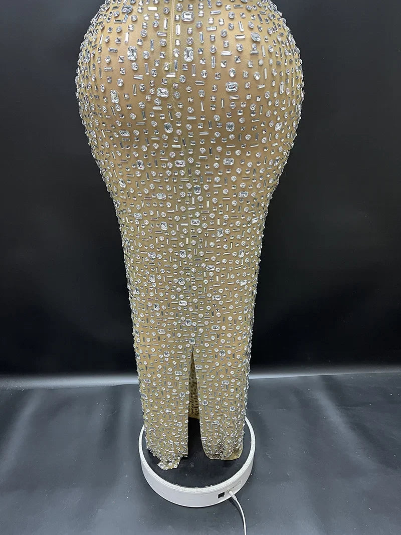 Diamonds Wedding Dress for Women Goddess Senior Photoshoot Props Homecoming Celebrate Birthday party dress New Year's Dress