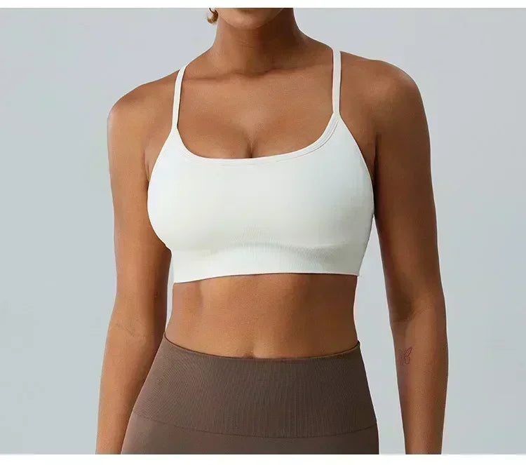 Yoga, Sports, Cycling, Vest, Halter Bra for Women, Seamless Breathable, High-support Sports Bra, Yoga, Running, Gym Exercise