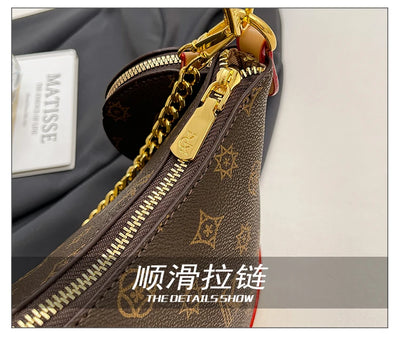 Famous Designer Elegant Handbags Leather For Women, Ladies Crossbody Shoulder Bag Classic Popular And Lightweight For Shopping