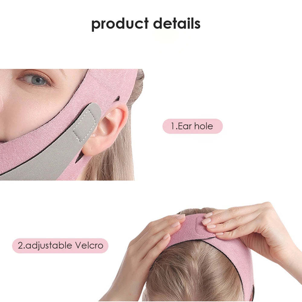 Reusable Face Slimming Bandage V Line Face Shaper Chin Cheek Lift Up Belt Facial Massage Strap Face Lifting Skin Care Tools