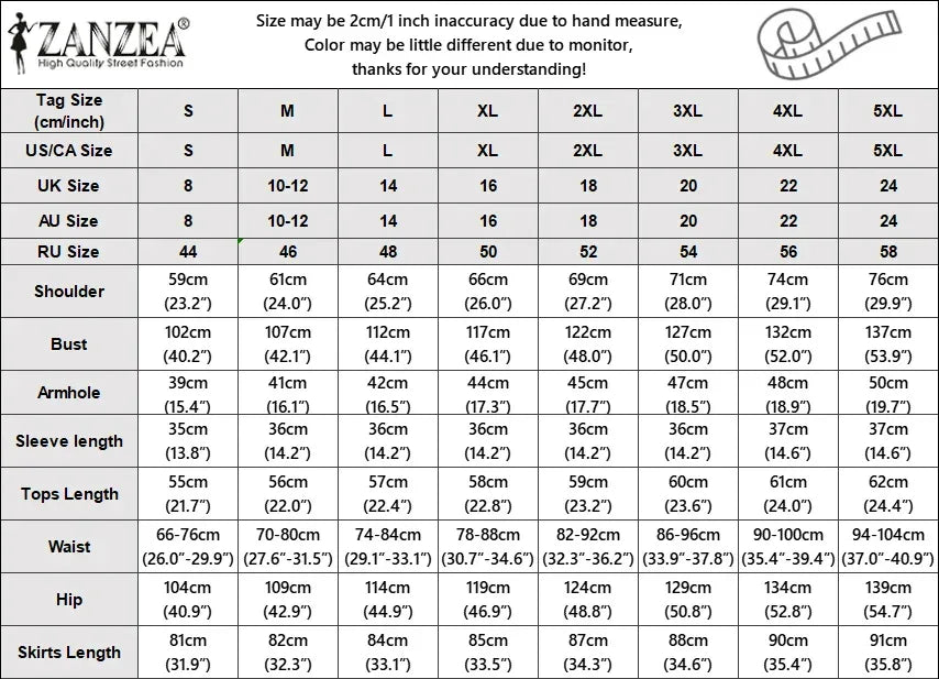 Stylish Women Tracksuits Spring 2pcs Outfits Solid Work Matching Sets 2025 ZANZEA Casual Long Sleeve Blouse Dress Suits Oversize