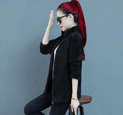 Fleeced Short Coats for Women  High Quality Casual