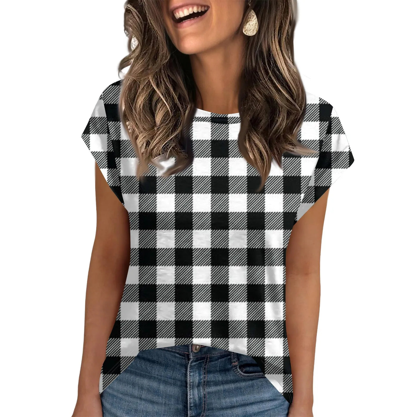 Womens Summer Tops Going Out Workout Outfits Spring Short-sleeved T Shirts Business Casual Dressy Fashion Trendy Clothes 2025