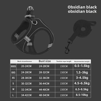 Cat Harness Reflective Pet Harnesses And Leashes Set Adjustable Pet Harness for Cats Small Dogs Pug Chihuahua Cat Accessories