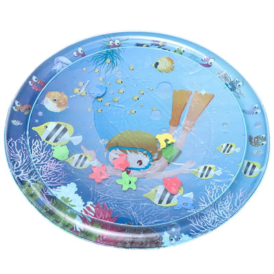 ROOXIN Baby Water Play Mat Inflatable Cushion PVC Infant Toddler Water Pad For Kids Outdoor Summer Playing Water Mat Water