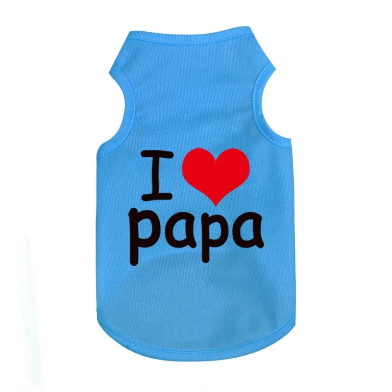 Dog Summer Vest Pet Comfort Breathable Vest Funky Fashionable Dog Apparel Summer Style Unleashed Airy Vests for Dogs and Cats