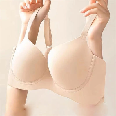 Breathable Full Cup Bra Women's Underwear Invisible Anti-Sagging Side Breast Collection Large Size Summer Brassiere Comfortable
