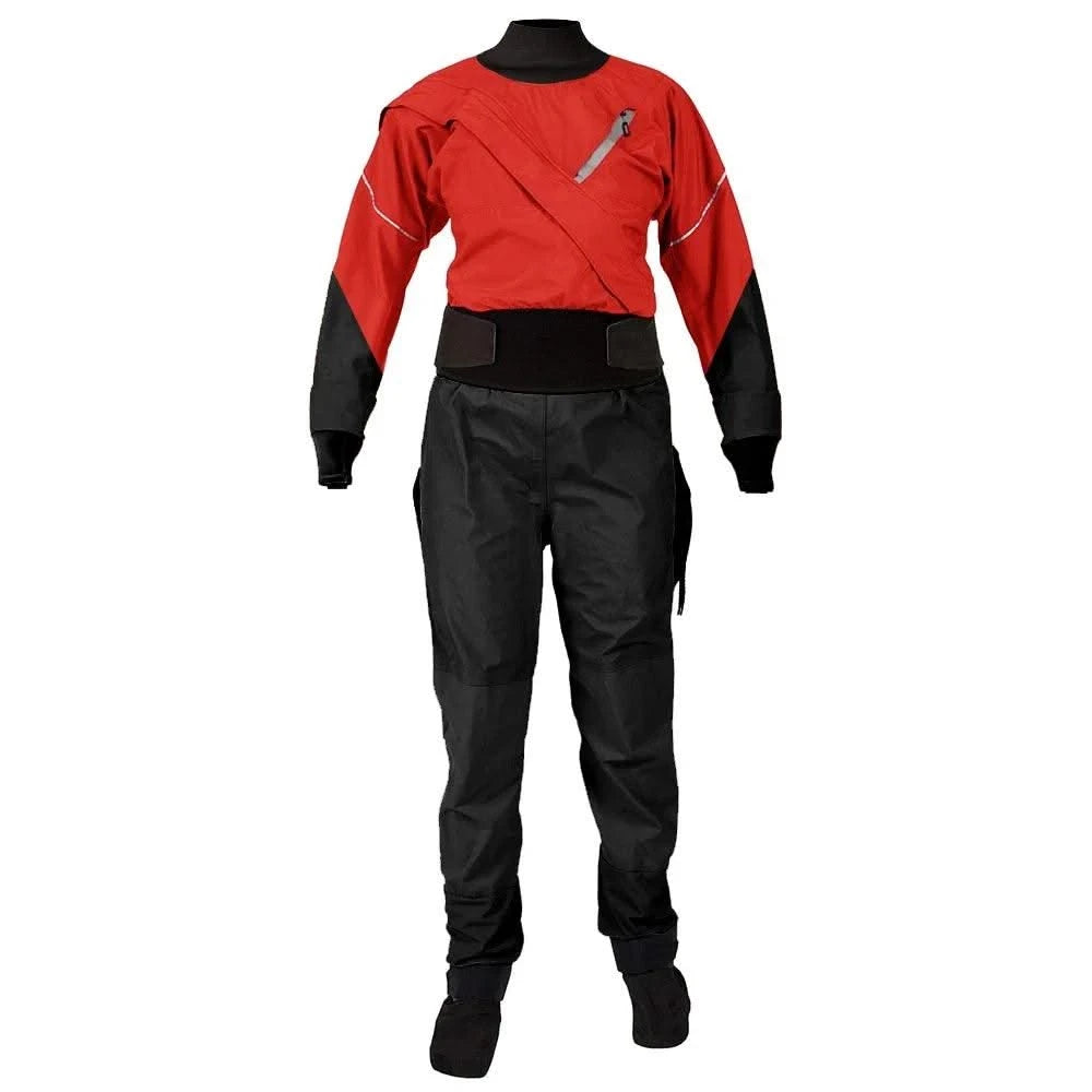 Women's waterproof breathable padded drysuit, latex neck gaiter, sleeves, kayaking, fishing, surfing, DW26