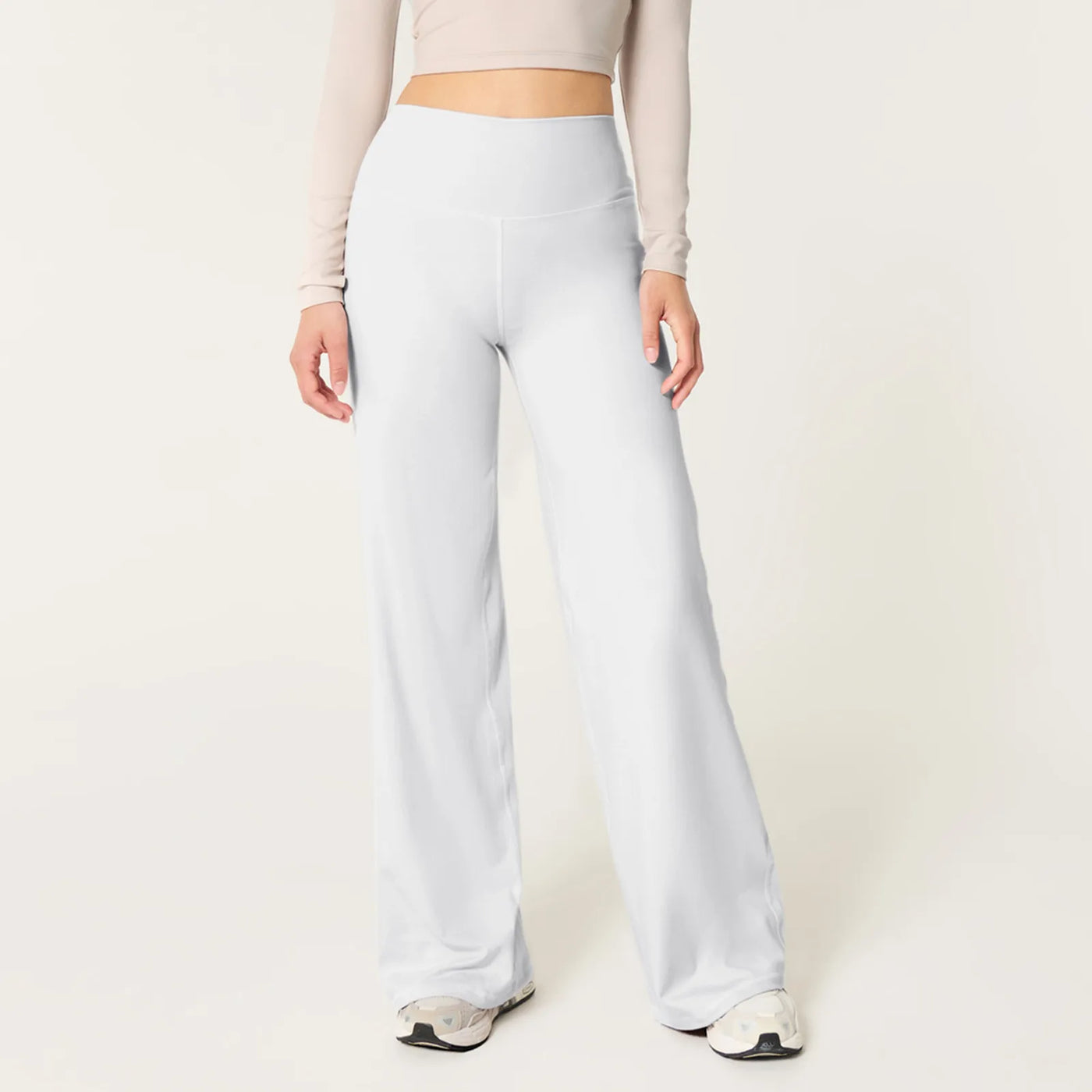 Wide Leg Pants For Women Yoga Pants High Waist Sweatpants With Pockets Stretch Pants Comfy Workout Sports Sweatpants Leggings