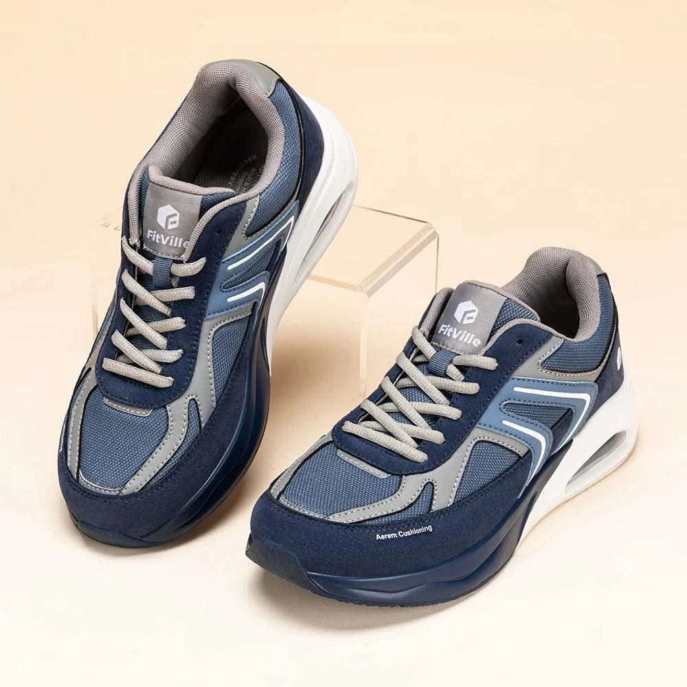 Fitville Extra Wide Walking Shoes for Men Wide Cushioned Sports Shoes For Swollen Feet Flat Feet Arch Fit Relieve Heel Pain