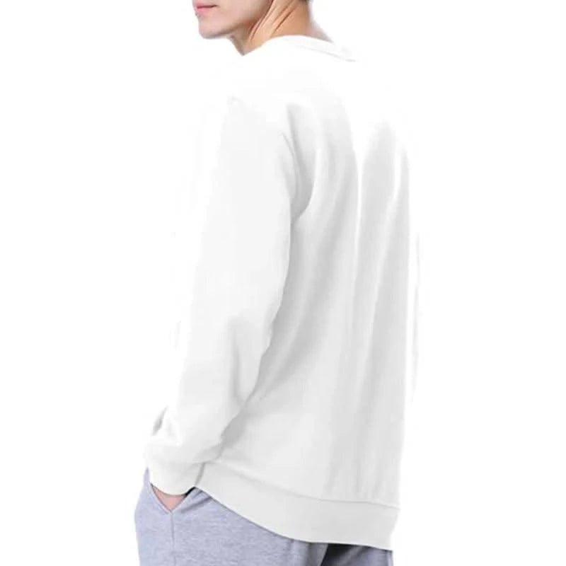 Basic Crewneck Sweatshirts for Men Women Comfy Pullover Tops Athletic