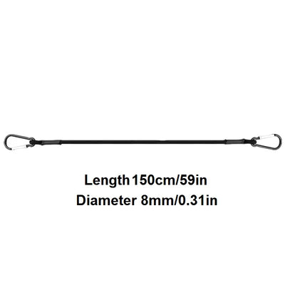 30/60/90/120/150CM Stretch Elastic Ropes 8MM Bungee Cords With Hooks Lightweight Bikes Tie Car Luggage Packing Roof Rack Strap