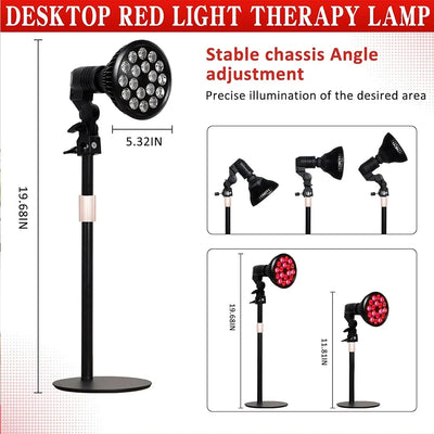 Red Light Therapy Lamp 54W 660nm&850nm Infrared Light Therapy Device for Face,Muscle Joint Pain Relief Skin Health Tools E26/E27
