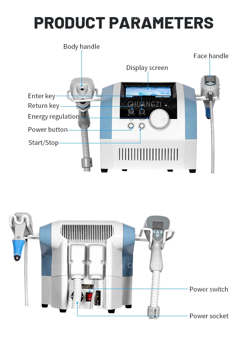 360 Fat Slimming Machine 2 in 1 Monopolar Radiofrequency Facial Rejuvenation and Firming Super Wrinkle Removal Face Lift
