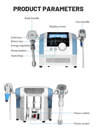 360 Fat Slimming Machine 2 in 1 Monopolar Radiofrequency Facial Rejuvenation and Firming Super Wrinkle Removal Face Lift