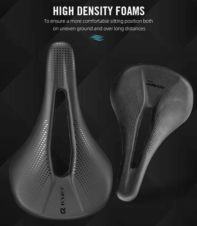 RYET 3D Printed Bike Carbon Saddle 140mm 142mm Super Light Road MTB Racing EVA Saddles Bicycle Seat Cushion Cycling Seating Part