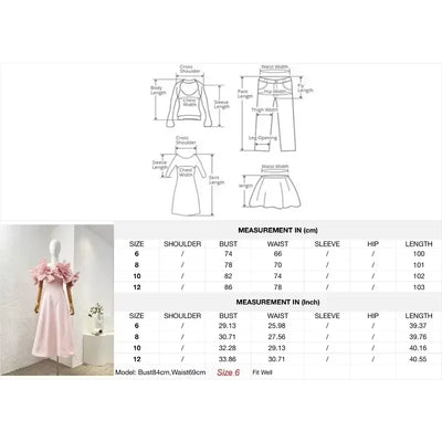 2025 New Design Spring Summer Strapless Pink Flowers High Quality Appliqued Decoration Women Midi Dress - Elanique