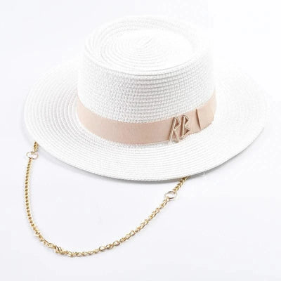 Summer Straw Hats for Women Ribbon Decoration Elegant Ladies Party Dress Hats Travel Beach Sun Hat Chapeau Femme