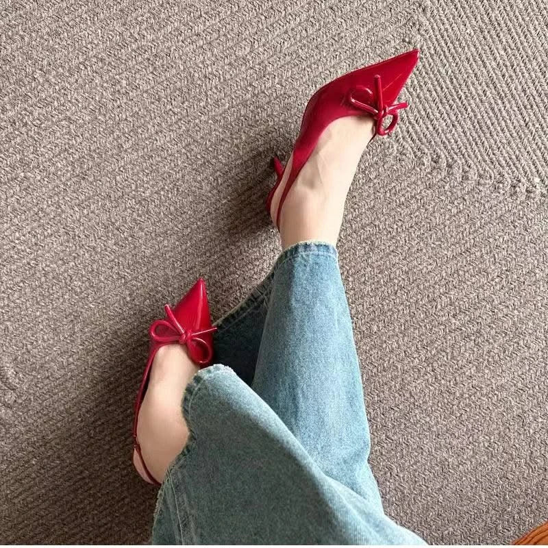 Shallow Butterfly-knot High Heel Women's Elegant Shoes | Sandals |  Wedding | Party Shoes | Summer