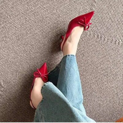 Shallow Butterfly-knot High Heel Women's Elegant Shoes | Sandals |  Wedding | Party Shoes | Summer