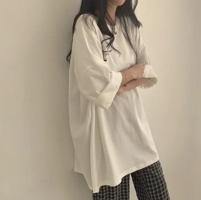 Woman Oversize Half Sleeve T Shirts Summer New Clothes Loose Fitting Cotton T-shirt Women Tops Ropa Mujer Hip Hop Tees Clothing