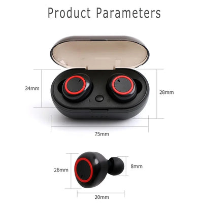 Y50 TWS Wireless Headphones Sport Earphone Bluetooth Gaming Headset Microphone Phone Wireless Earbuds For Xiaomi Huawei LG Phone